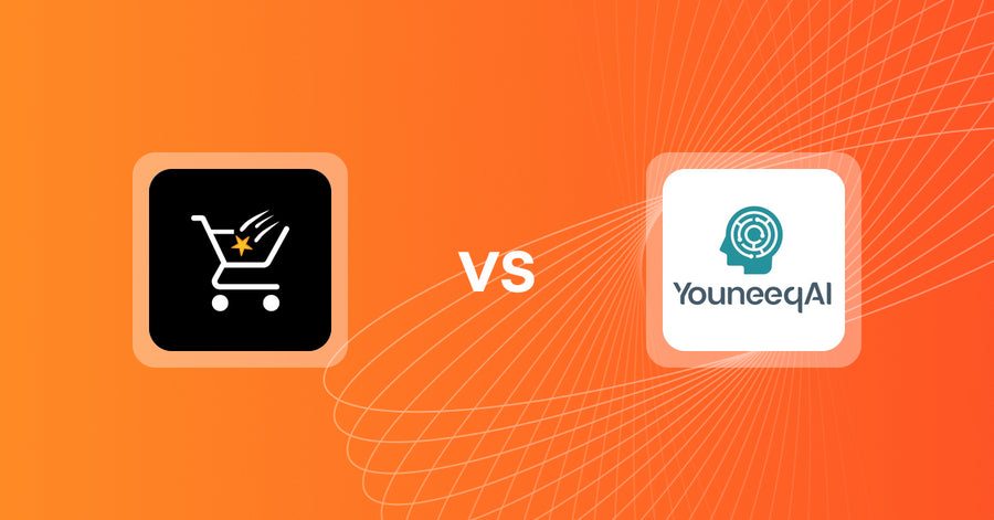 Shopify Upsell and Cross-sell Apps: Checkout Star: Improve AOV,CRO vs Youneeq AI Personalization