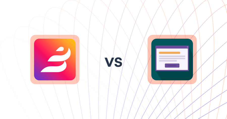 Shopify Upsell and Cross-sell Apps: Beae Landing Page Builder vs SmartPopup: Promotion Popup