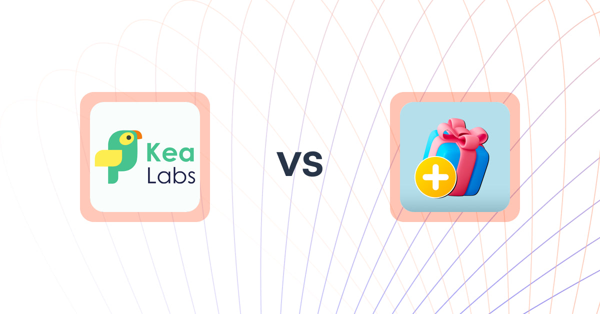 Shopify Upsell and Cross-sell Apps: Kea Labs: Smart Search vs. Gift Options Plus