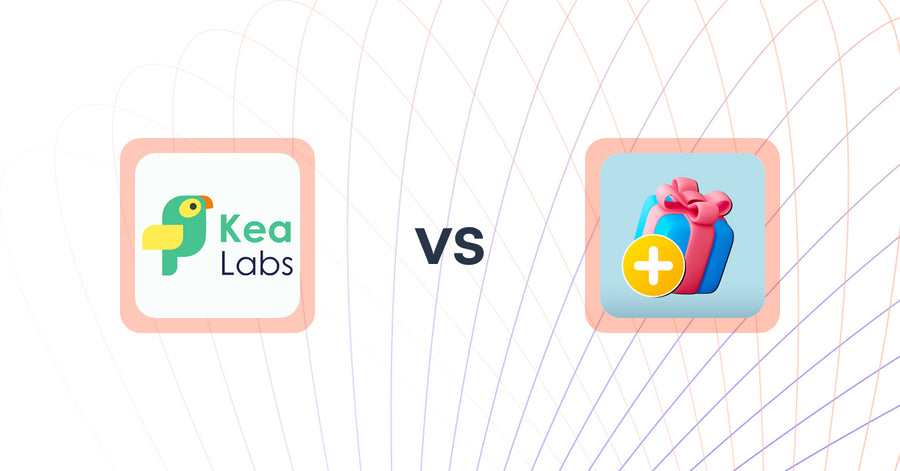 Shopify Upsell and Cross-sell Apps: Kea Labs: Smart Search vs. Gift Options Plus