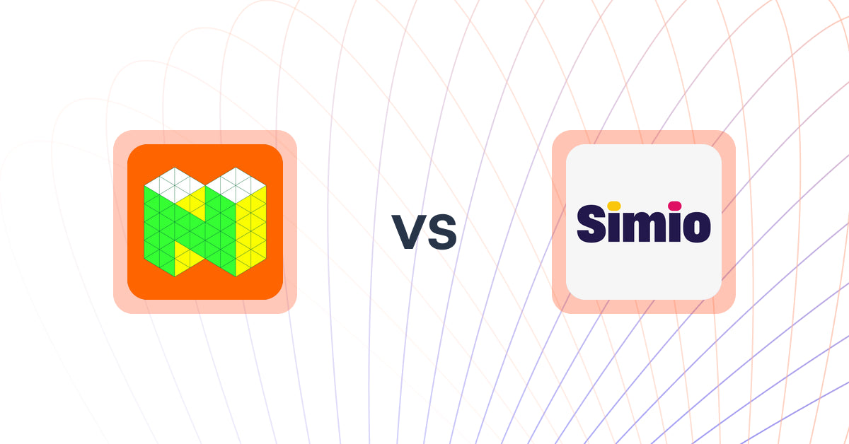 Shopify Upsell and Cross-sell Apps: ポップアップ サポーター vs Simio: WhatsApp Marketing