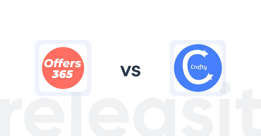 Shopify Upsell and Cross-sell Apps: Offers365 Post Purchase Upsell vs. Product Recommendations‑Crafty