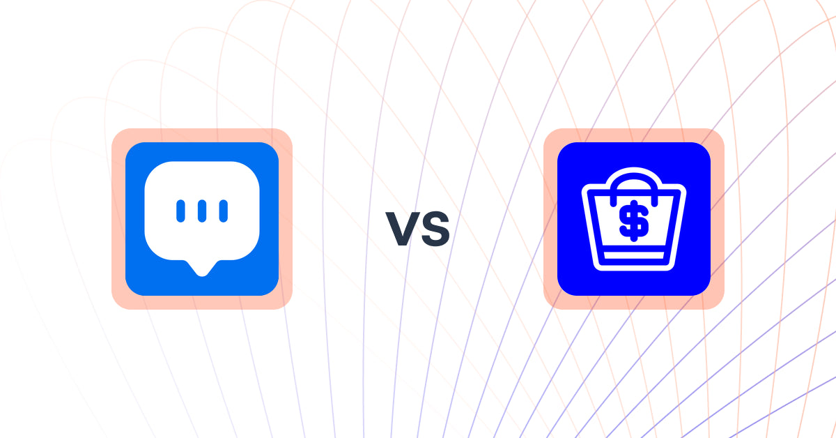 Shopify Upsell and Cross-sell Apps: Taggo: Chatbot AI & WhatsApp vs BlueCart ‑ Upsell Progress Bar