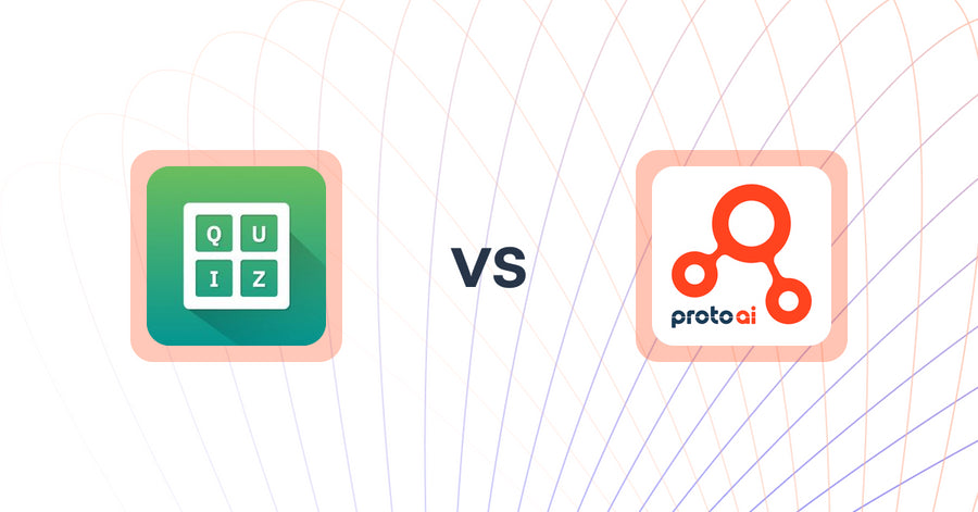 Shopify Upsell and Cross-sell Apps: Quiz Buddy ‑ Product Quiz vs Proto AI Commerce