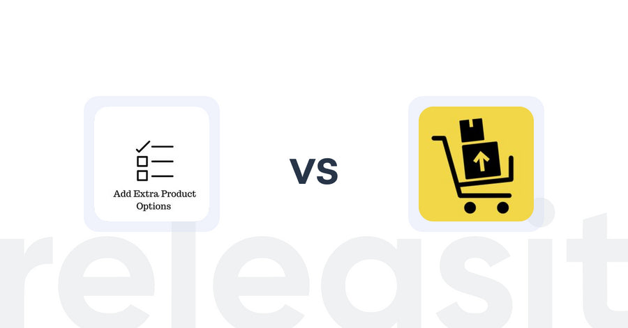 Shopify Upsell and Cross-sell Apps: Upsell | Extra Product Add-ons vs. UpsellFly: Checkout Upsells
