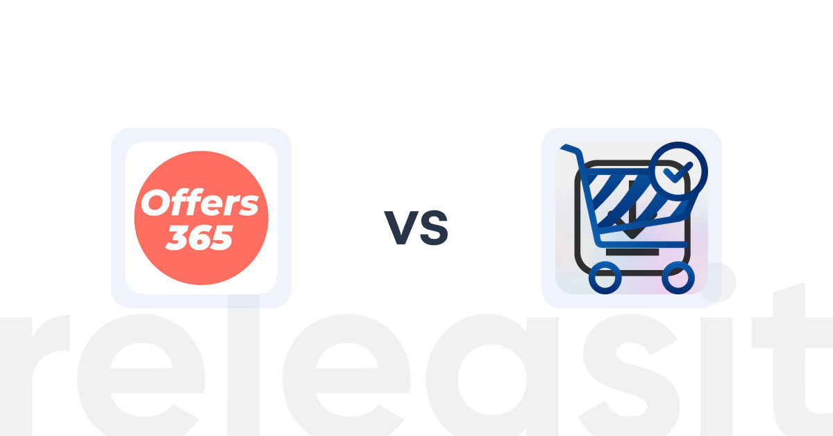 Shopify Upsell and Cross-sell Apps: Offers365 Post Purchase Upsell vs VTN Checkout Plus