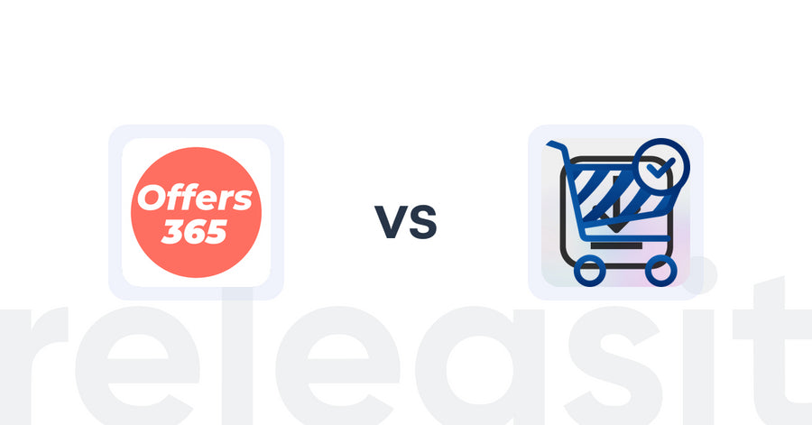 Shopify Upsell and Cross-sell Apps: Offers365 Post Purchase Upsell vs VTN Checkout Plus