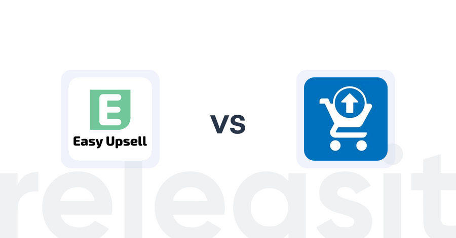 Shopify Upsell and Cross-sell Apps: Easy Upsell vs Ecom Cart Upsell Elite