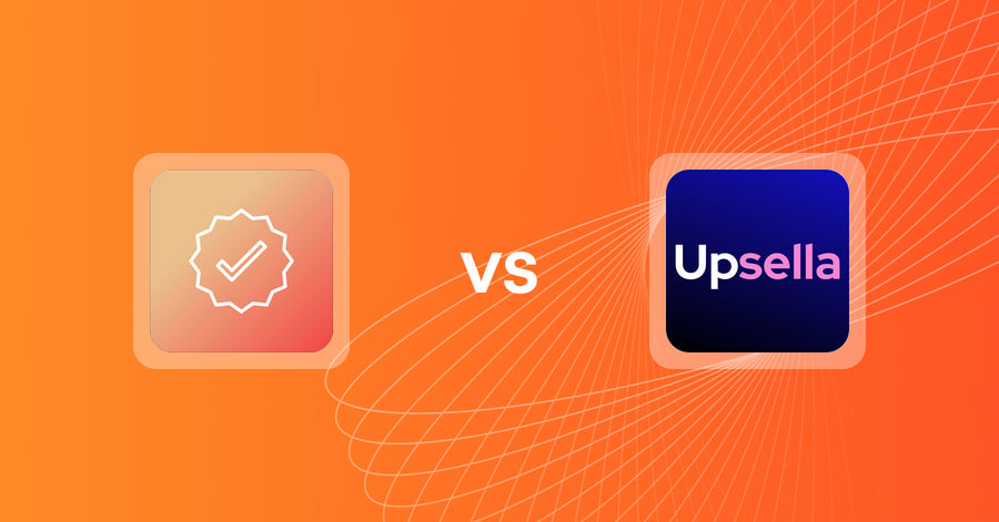 Shopify Upsell and Cross-sell Apps: Mega Verified Product Badges vs Upsella