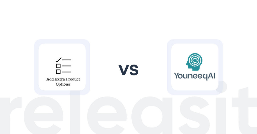 Shopify Upsell and Cross-sell Apps: Upsell | Extra product Add‑ons vs Youneeq AI Personalization
