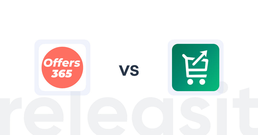 Shopify Upsell and Cross-sell Apps: Offers365 Post Purchase Upsell vs Simply Cartbooster