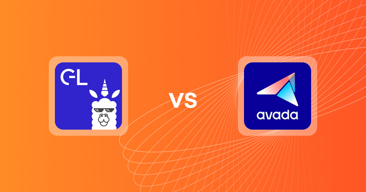 Shopify Upsell and Cross-sell Apps: GLab: Gift Wrap & Gift Message vs Avada Trust Badges & Upsell