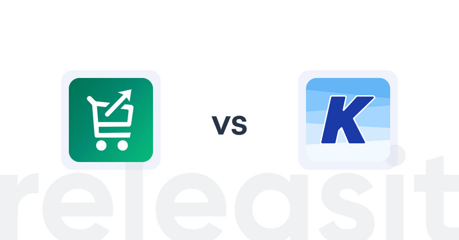 Shopify Upsell and Cross-sell Apps: Simply Cartbooster vs K: Cross Sell Related Products