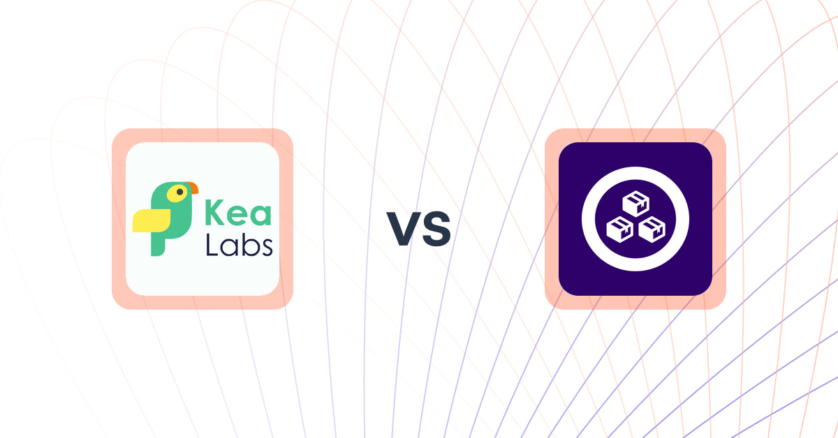 Shopify Upsell and Cross-sell Apps: Kea Labs: Recommendations vs. MCE: Product Addons & Bundles