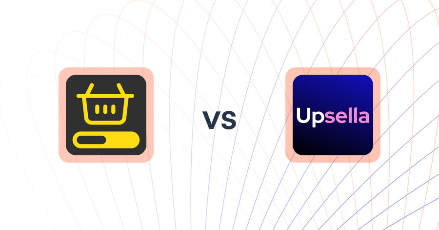 Shopify Upsell and Cross-sell Apps: MVR Free Shipping Bar & Upsell vs. Upsella