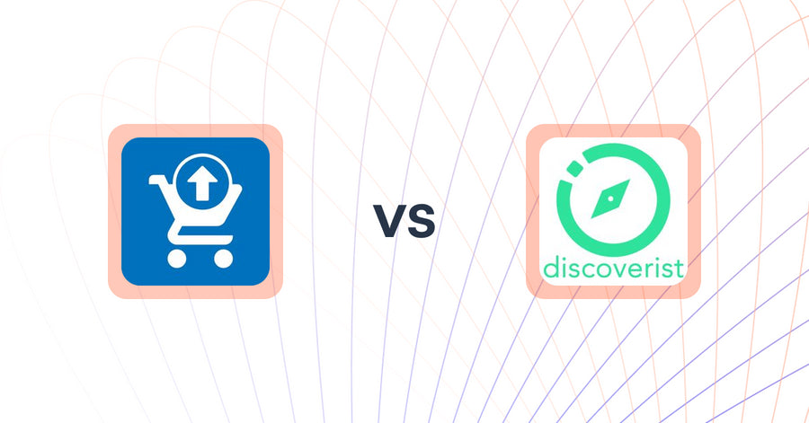 Shopify Upsell and Cross-Sell Apps: Ecom Cart Upsell Elite vs Discoverist AI Recommendations