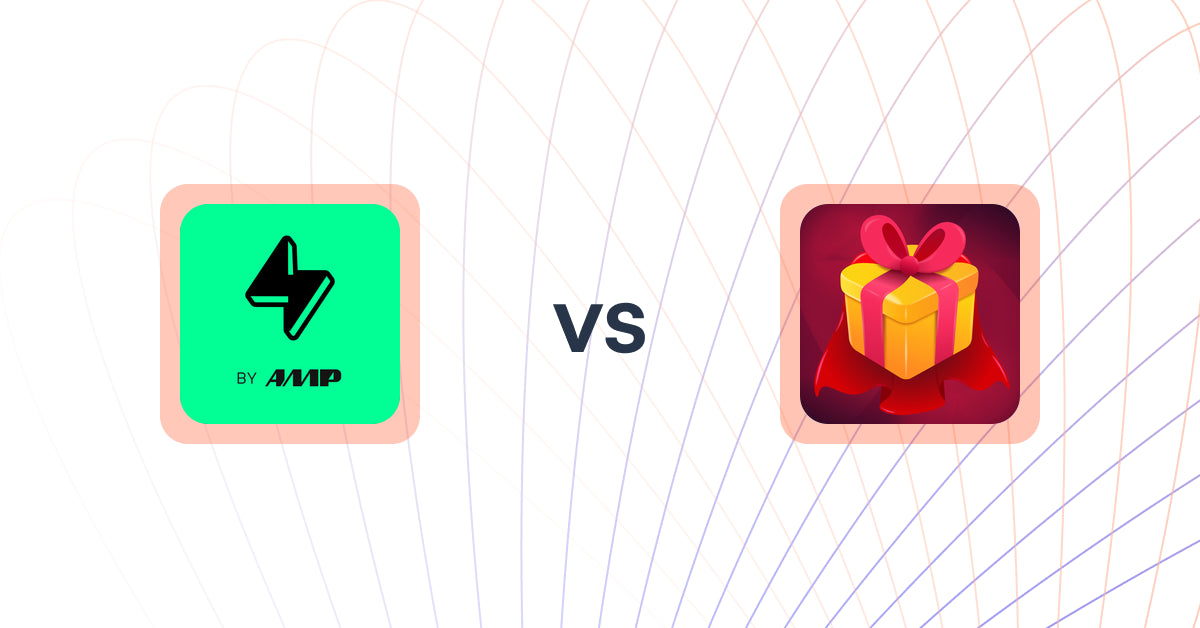 Shopify Upsell and Cross-sell Apps: Upsell by AMP vs. Super: Gift Wrap, Gift Message