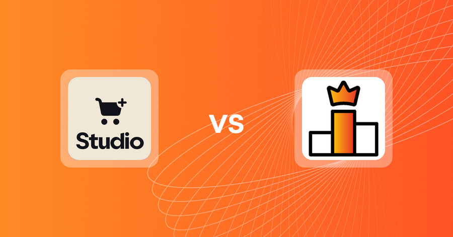 Shopify Upsell and Cross-sell Apps: Checkout Upsell by Studio vs Rank King: Best Seller Ranking