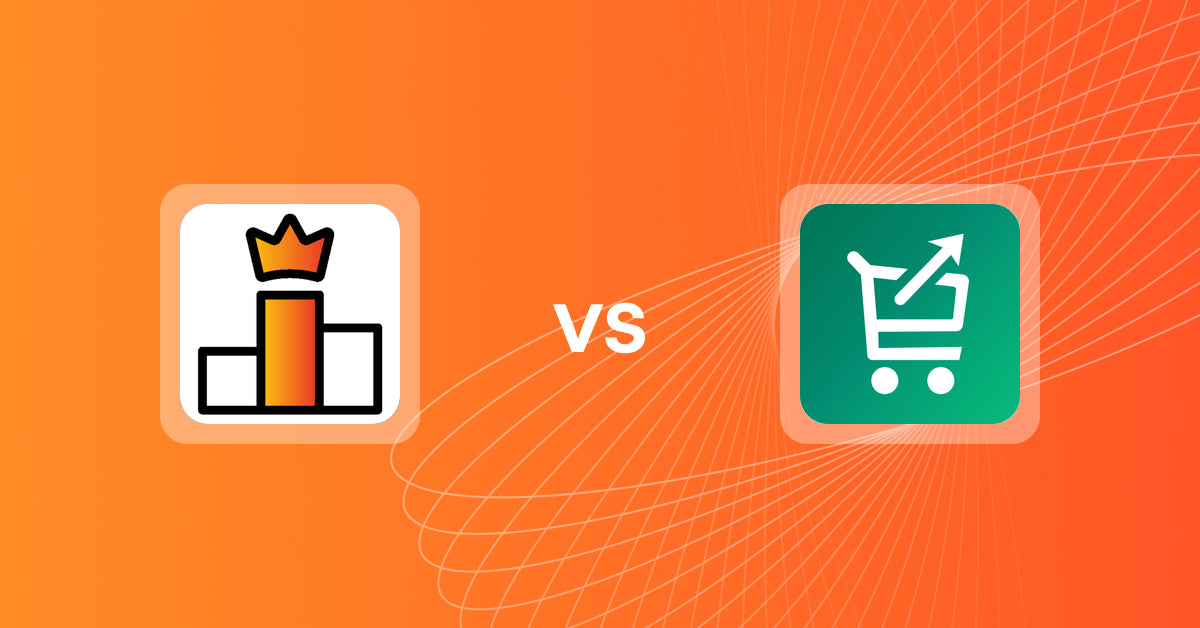 Shopify Upsell and Cross-Sell Apps: Rank King: Best Seller Ranking vs Simply Cartbooster