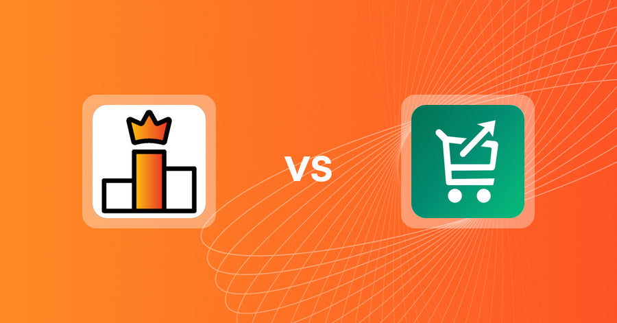 Shopify Upsell and Cross-Sell Apps: Rank King: Best Seller Ranking vs Simply Cartbooster