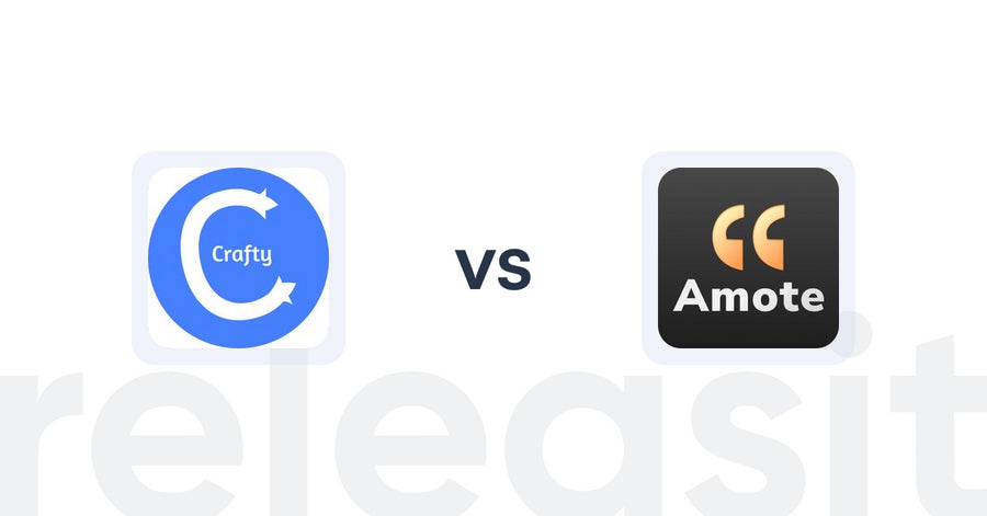 Shopify Upsell and Cross-sell Apps: Product Recommendations‑Crafty vs Amote: Cart Upsell Cart Drawer