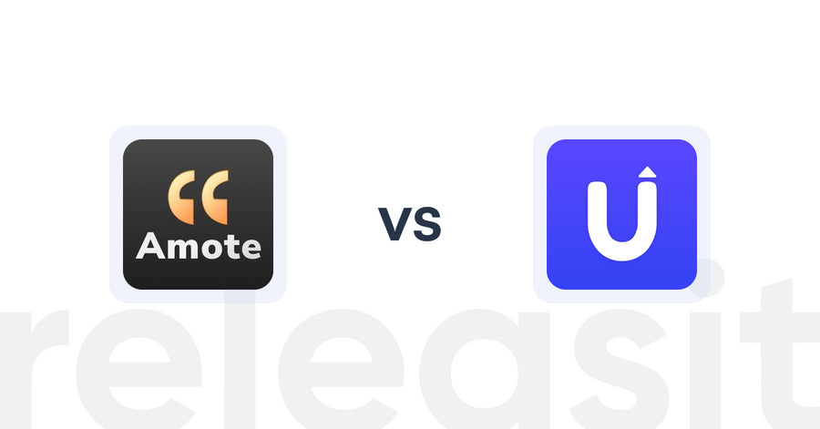 Shopify Upsell and Cross-Sell Apps: Amote: Cart Upsell Cart Drawer vs SellUp ‑ Upsell & Add ons