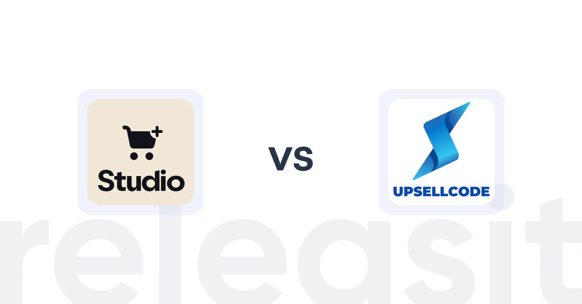 Shopify Upsell and Cross-Sell Apps: Checkout Upsell by Studio vs. UpsellCode ‑ Discount In Cart