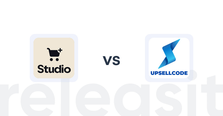 Shopify Upsell and Cross-Sell Apps: Checkout Upsell by Studio vs. UpsellCode ‑ Discount In Cart