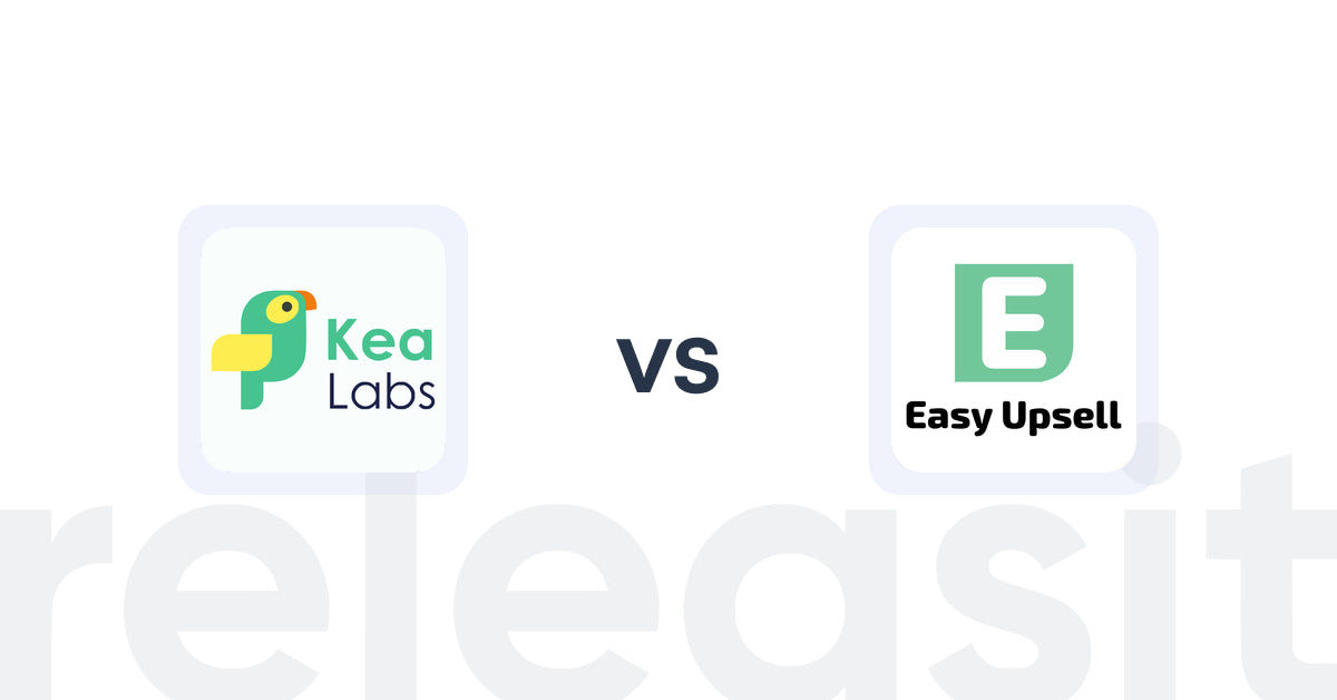 Shopify Upsell and Cross-Sell Apps: Kea Labs: Recommendations vs Easy Upsell