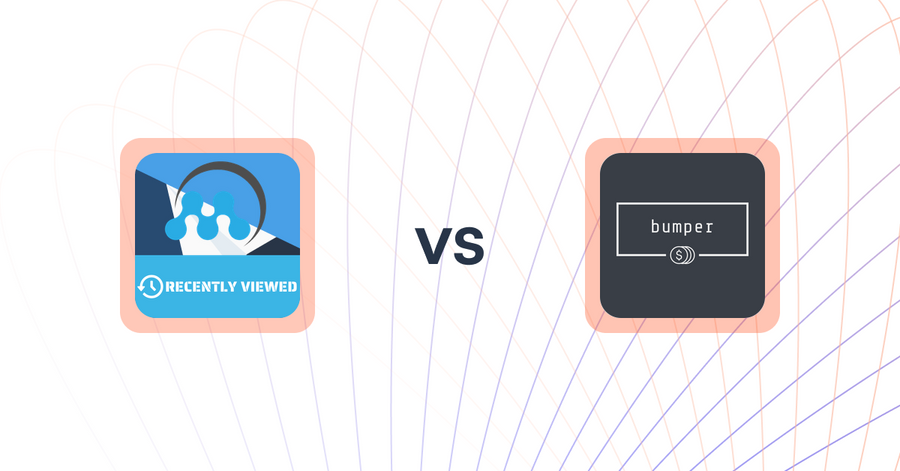 Shopify Upsell and Cross-sell Apps: MeroxIO Recently Viewed Products vs. Bumper
