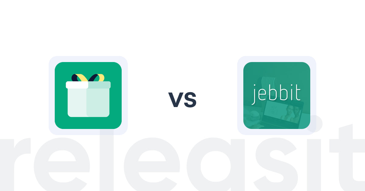 Shopify Upsell and Cross-sell Apps: Giftit: Gift Wrap Gift Message vs Jebbit: Quizzes That Convert