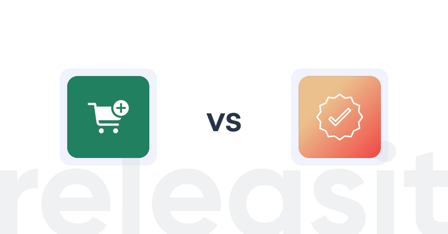 Shopify Upsell and Cross-Sell Apps: Checkout Upsell by Code Ninjas vs Mega Verified Product Badges