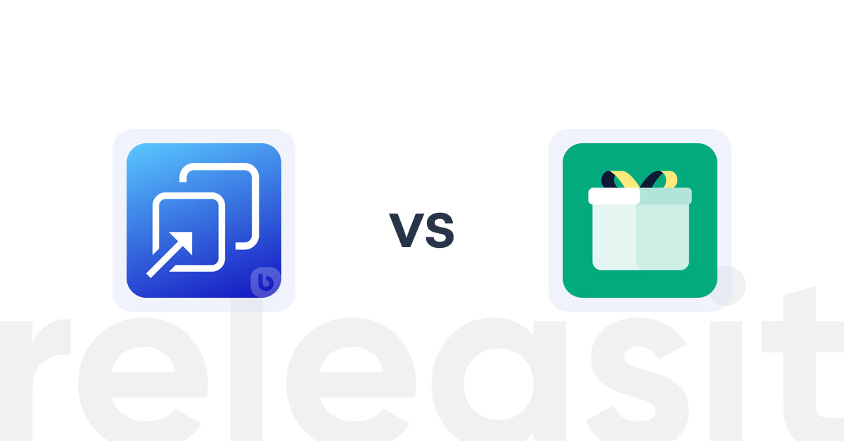 Shopify Upsell and Cross-sell Apps: BeME: Sales Pop Total vs Giftit: Gift Wrap Gift Message