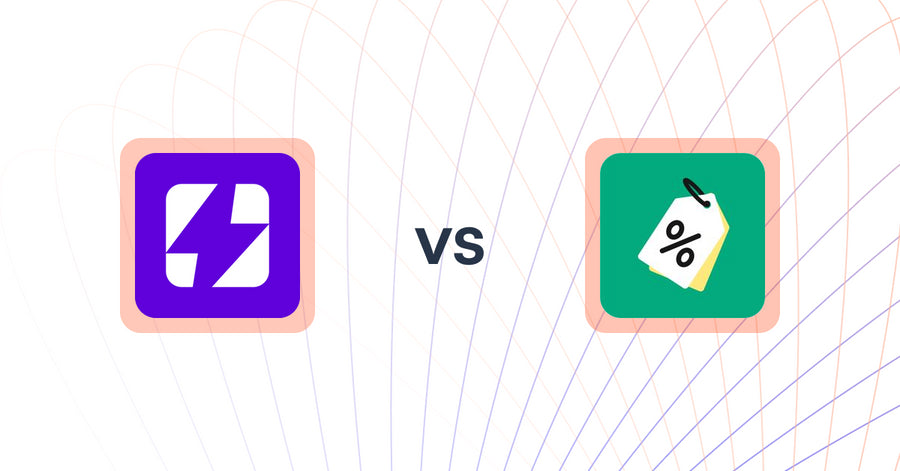 Shopify Upsell and Cross-sell Apps: Boost: Free Shipping Banner vs. Discounty: Bulk Discount Sales