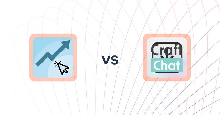 Shopify Upsell and Cross-sell Apps: After Checkout Upsell ACU vs CraftChat:Convert Chat to Sale
