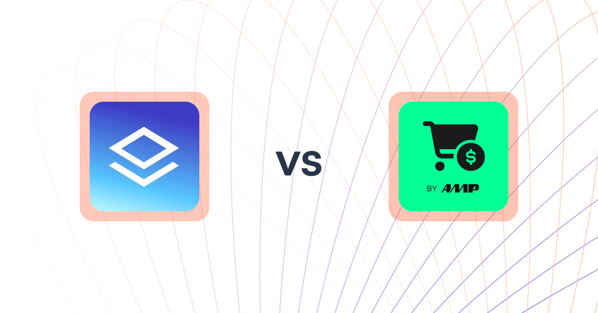 Shopify Upsell and Cross-sell Apps: Brizy Landing Page Builder vs Slide Cart Drawer by AMP