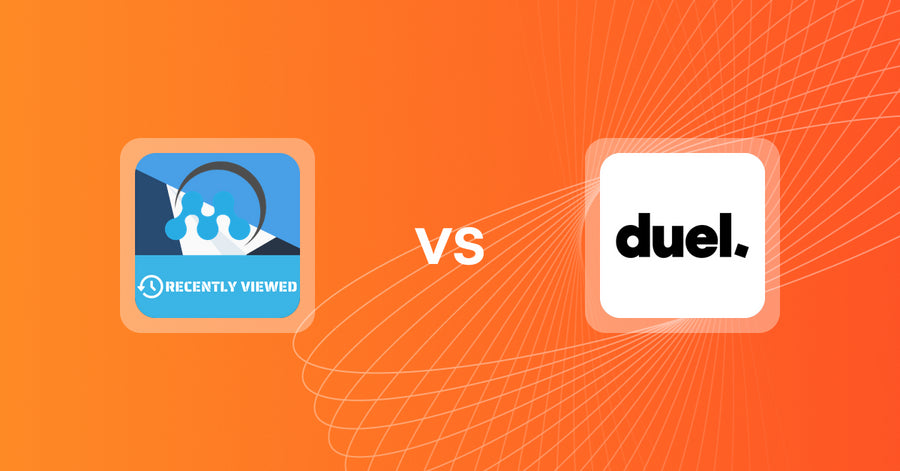 Shopify Upsell and Cross-sell Apps: MeroxIO Recently Viewed Products vs. Duel | Referrals & Affiliates