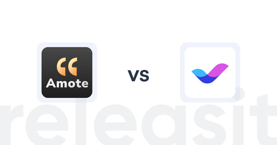 Shopify Upsell and Cross-Sell Apps: Amote: Cart Upsell Cart Drawer vs Veda Landing Page Builder