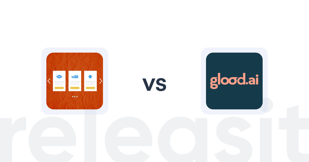 Shopify Upsell and Cross-Sell Apps: Zify Product Slider | Carousel vs. Glood Product Recommendations
