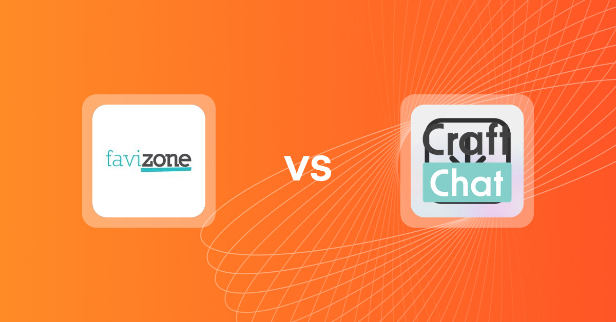 Shopify Upsell and Cross-sell Apps: Favizone: Upsell & Cross-sell vs. CraftChat: Convert Chat to Sale