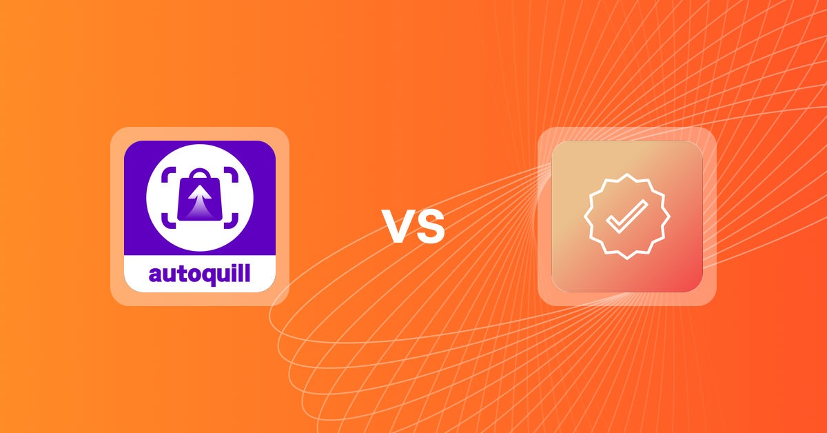 Shopify Upsell and Cross-Sell Apps: AI agent Upsell ‑ autoquill vs Mega Verified Product Badges