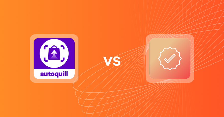 Shopify Upsell and Cross-Sell Apps: AI agent Upsell ‑ autoquill vs Mega Verified Product Badges