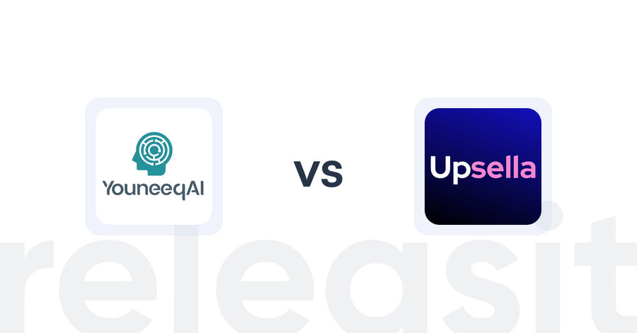 Shopify Upsell and Cross-sell Apps: Youneeq AI Personalization vs Upsella
