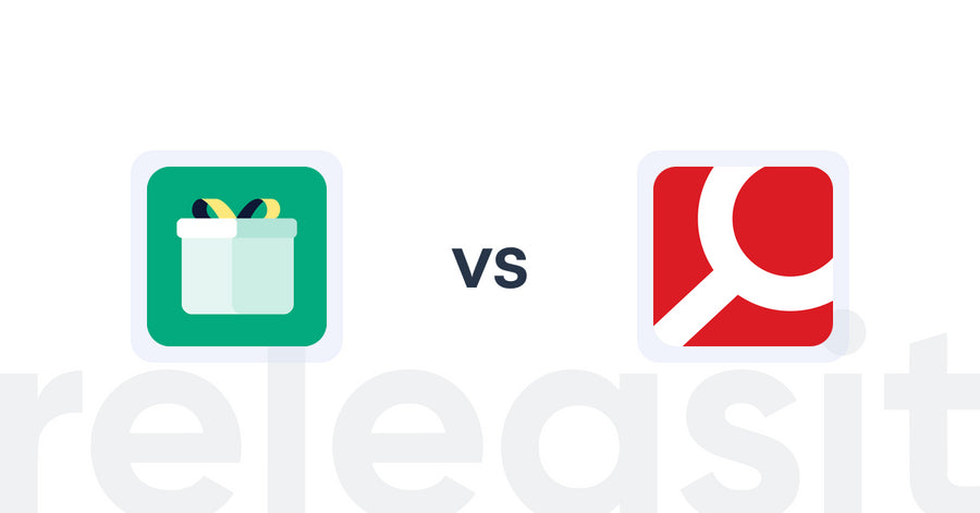 Shopify Upsell and Cross-sell Apps: Giftit: Gift Wrap Gift Message vs Fast Simon Search and Filters