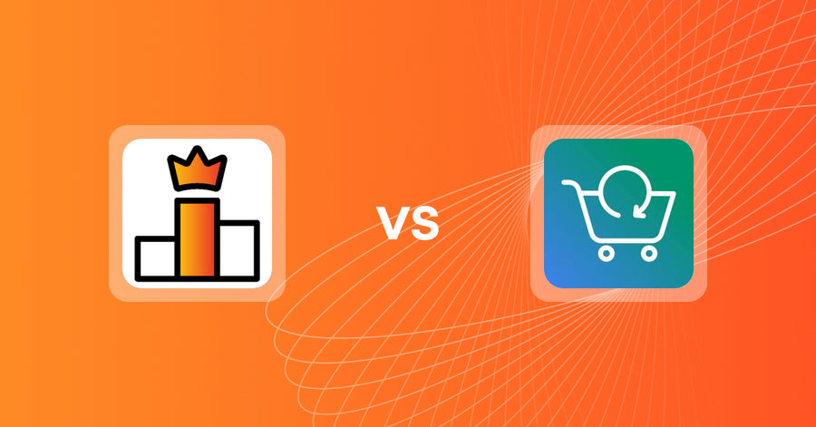 Shopify Upsell and Cross-sell Apps: Rank King: Best Seller Ranking vs BYG ‑ Thank You Page Survey