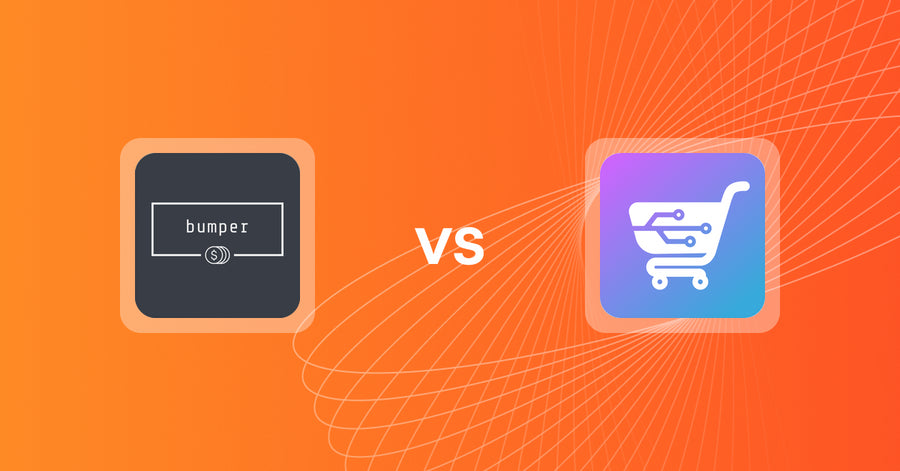 Shopify Upsell and Cross-Sell Apps: bumper vs AI Cart & Upsell
