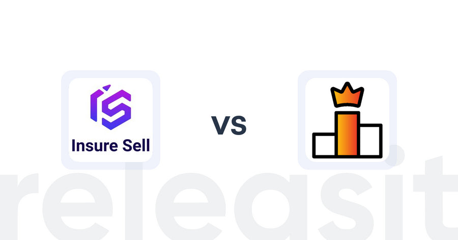Shopify Upsell and Cross-Sell Apps: Insure Sell vs Rank King: Best Seller Ranking