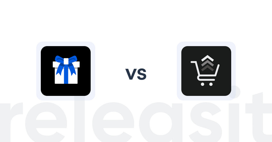 Shopify Upsell and Cross-sell Apps: Giftman ‑ Gift Wrap & Message vs. SP: Free Gifts with purchase