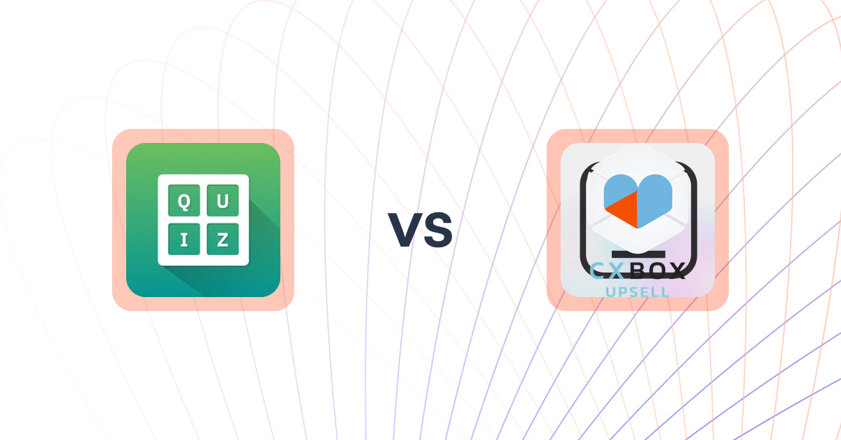 Shopify Upsell and Cross-Sell Apps: Quiz Buddy ‑ Product Quiz vs CXBOX