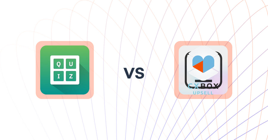 Shopify Upsell and Cross-Sell Apps: Quiz Buddy ‑ Product Quiz vs CXBOX